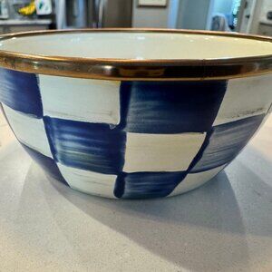MacKenzie-Childs ~RARE~Royal Check Pinch Bowl